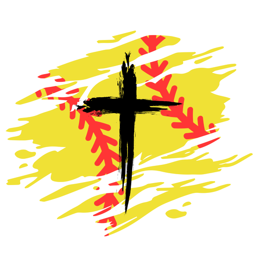 Softball Cross Decal