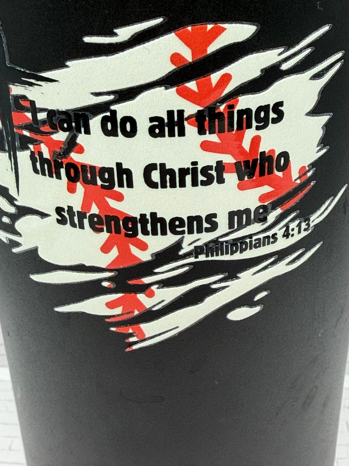 Baseball I Can Do All Things Through Christ Decal