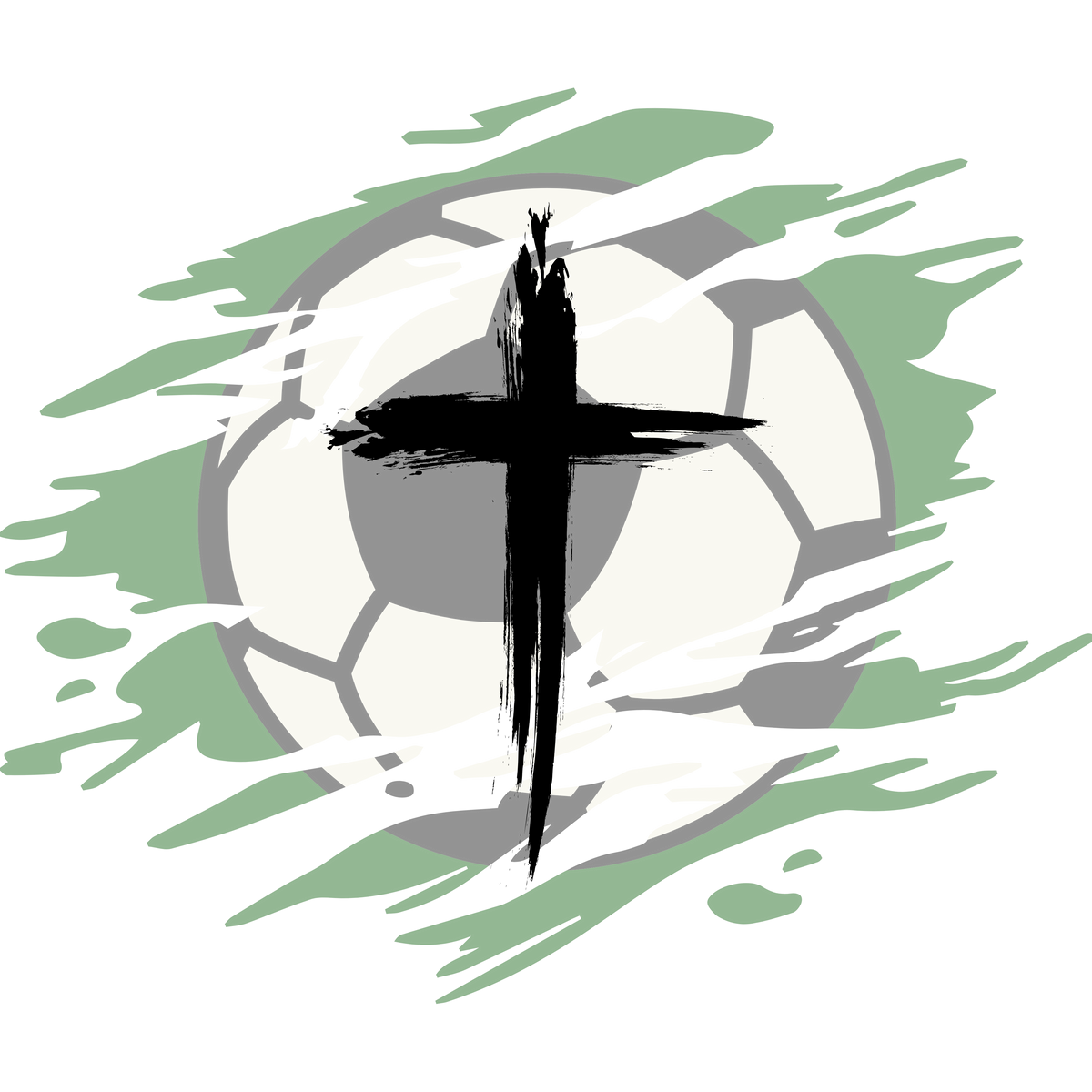 Soccer Cross Decal