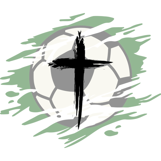 Soccer Cross Decal